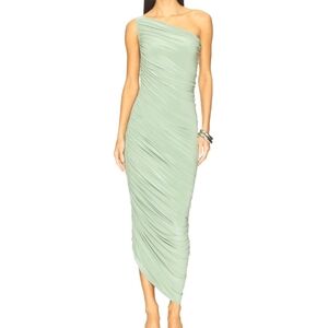 NORMA KAMALI Diana Ruched One Shoulder Dress